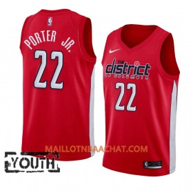Maillot NBA Washington Wizards Otto Porter  22 2018-19 Nike Rouge Swingman - Enfant